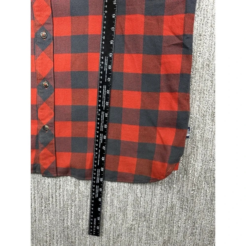 The North Face Shirt Men's Size XL Red Plaid Flannel Long Sleeve Button Up